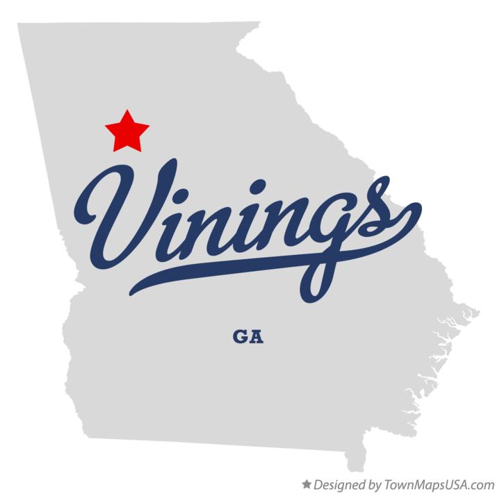 Map of Vinings Georgia GA