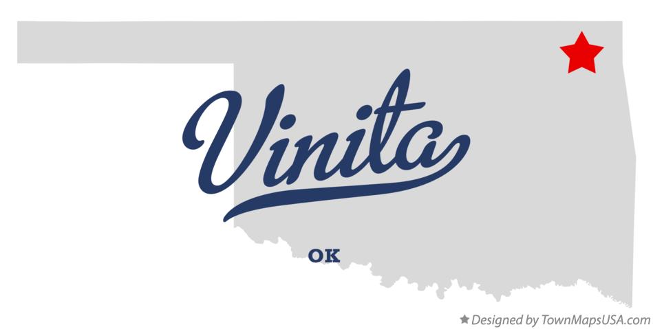 Map of Vinita Oklahoma OK