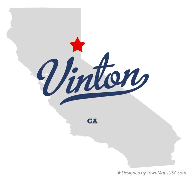 Map of Vinton California CA