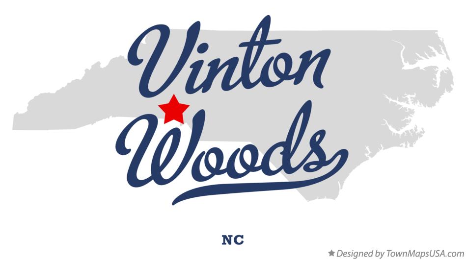 Map of Vinton Woods North Carolina NC