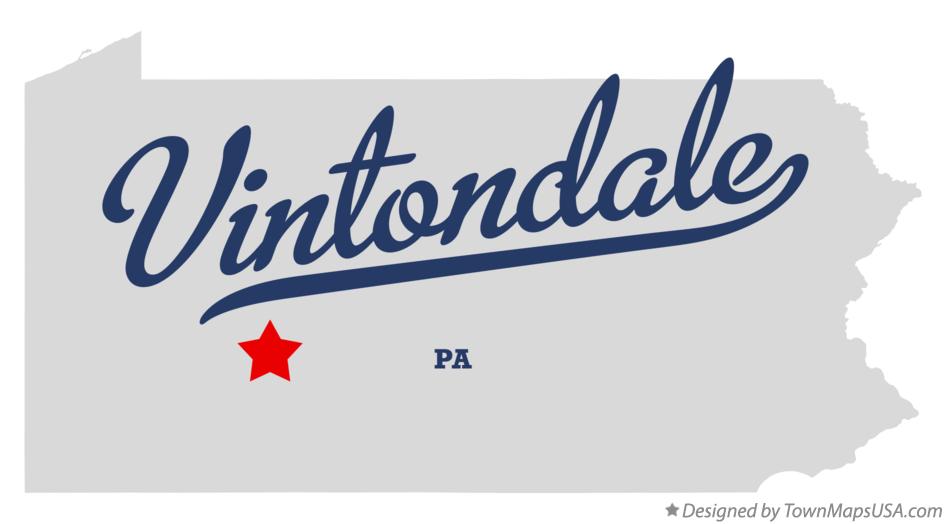 Map of Vintondale Pennsylvania PA