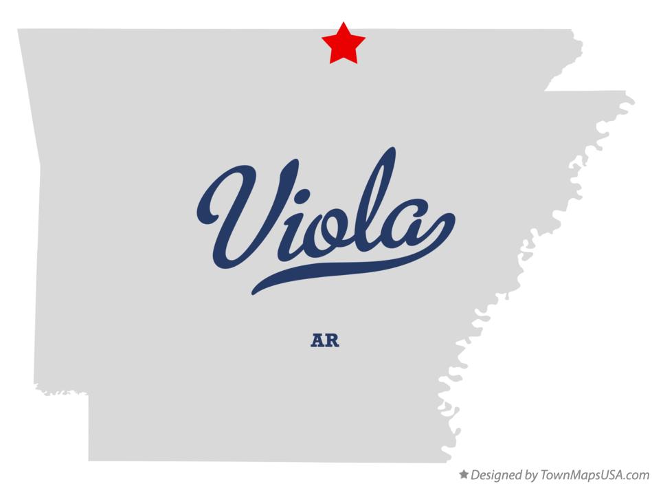 Map of Viola Arkansas AR