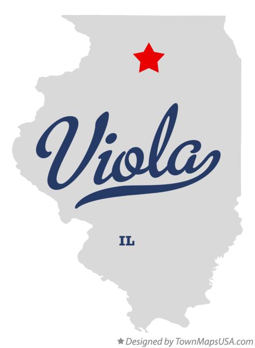 Map of Viola Illinois IL