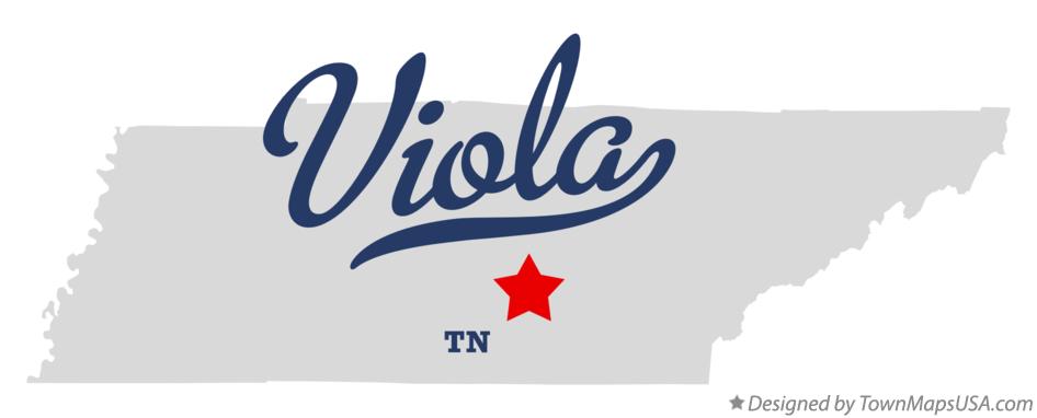 Map of Viola Tennessee TN