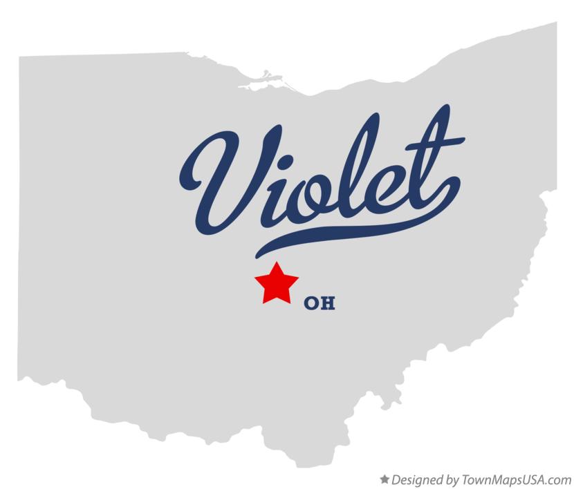 Map of Violet Ohio OH