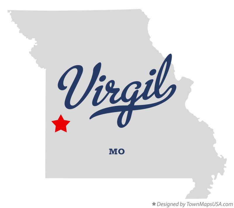 Map of Virgil Missouri MO
