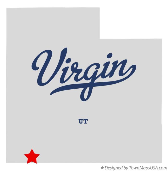 Map of Virgin Utah UT