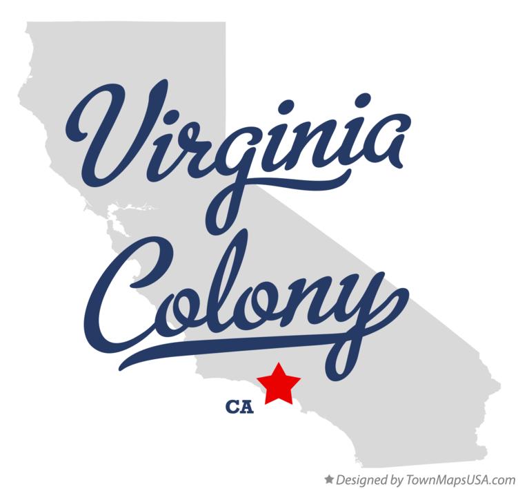 Map of Virginia Colony California CA