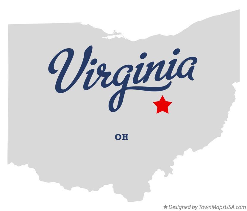 Map of Virginia Ohio OH