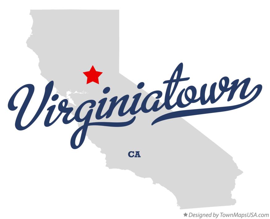 Map of Virginiatown California CA