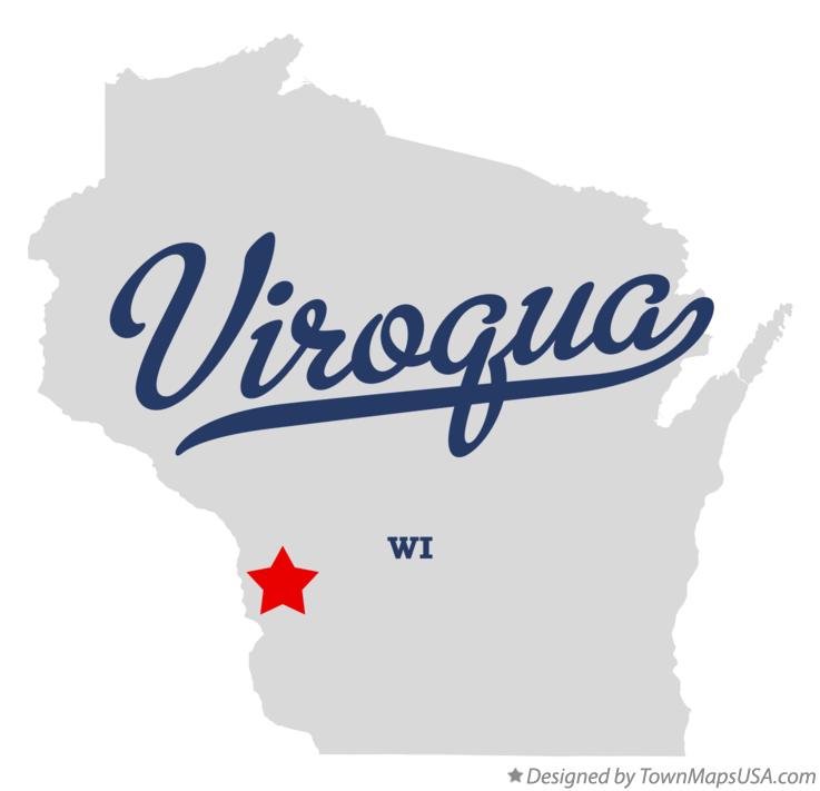 Map of Viroqua Wisconsin WI