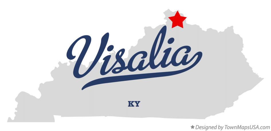 Map of Visalia Kentucky KY