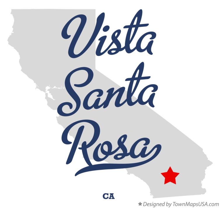 Map of Vista Santa Rosa California CA