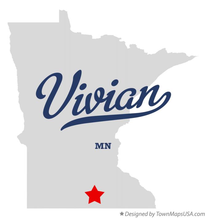 Map of Vivian Minnesota MN