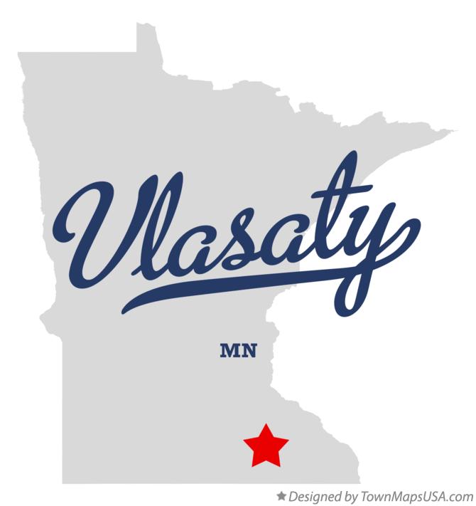 Map of Vlasaty Minnesota MN