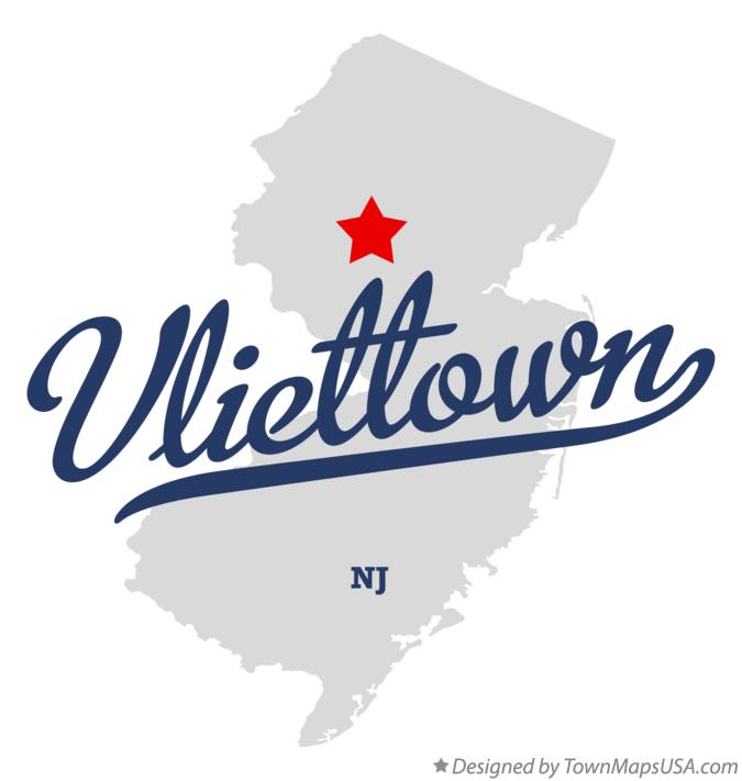 Map of Vliettown New Jersey NJ