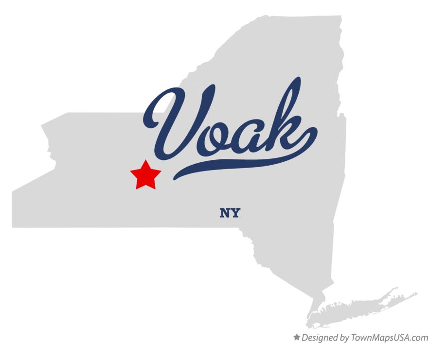 Map of Voak New York NY