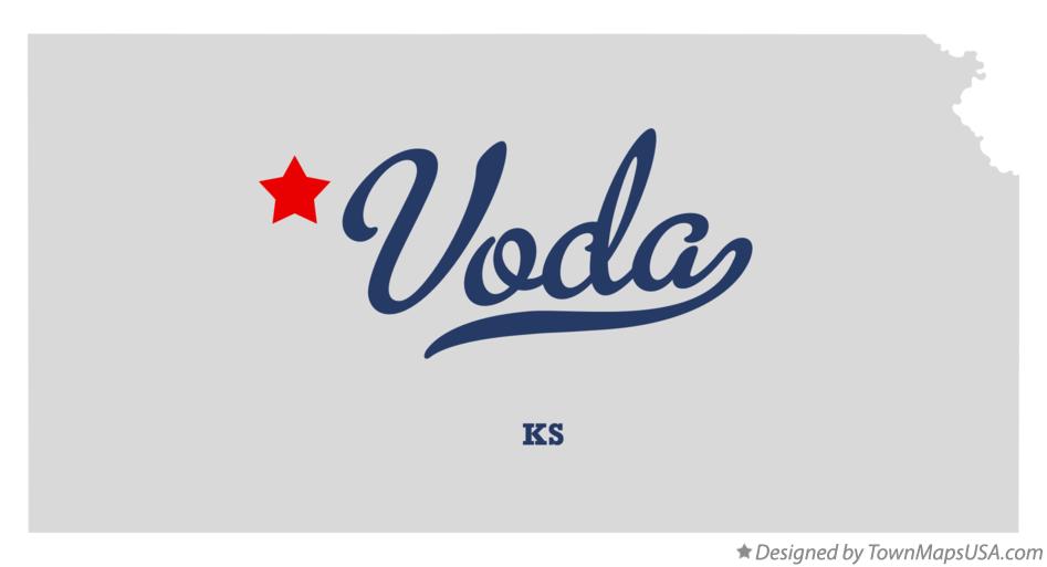 Map of Voda Kansas KS
