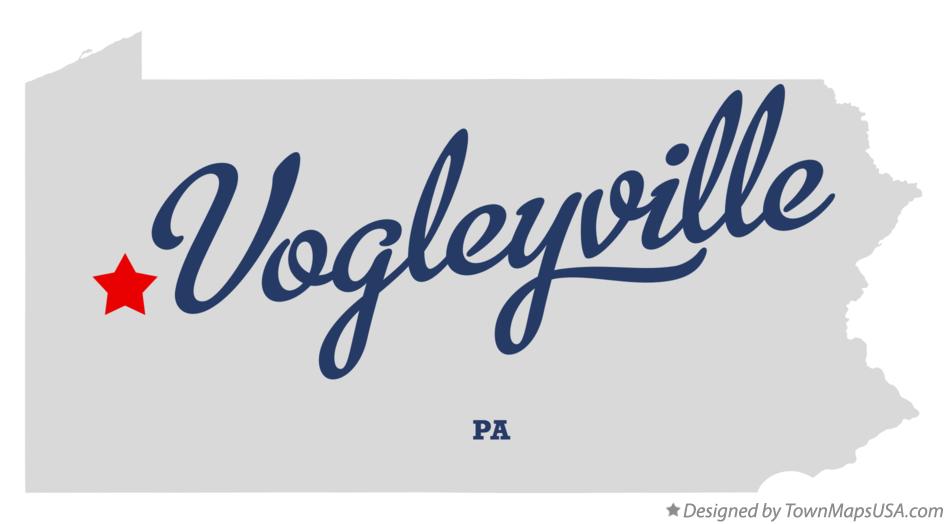 Map of Vogleyville Pennsylvania PA