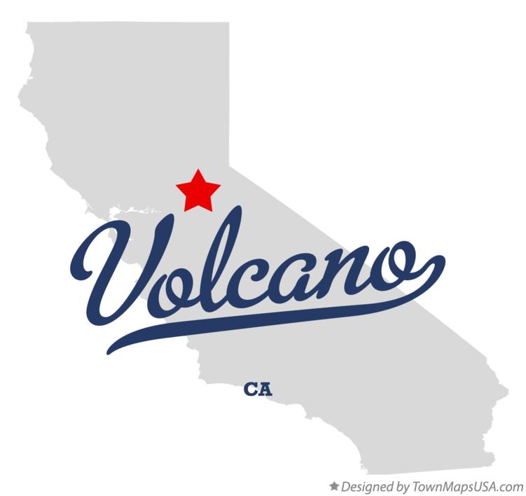 Map of Volcano California CA