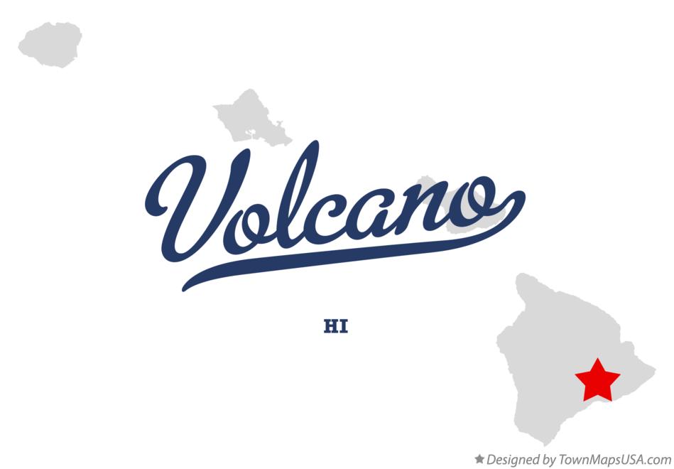 Map of Volcano Hawaii HI