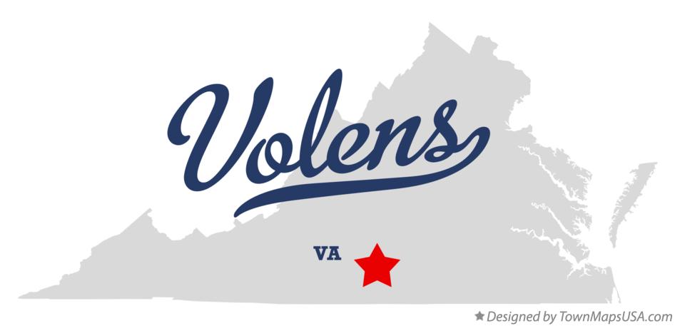 Map of Volens Virginia VA