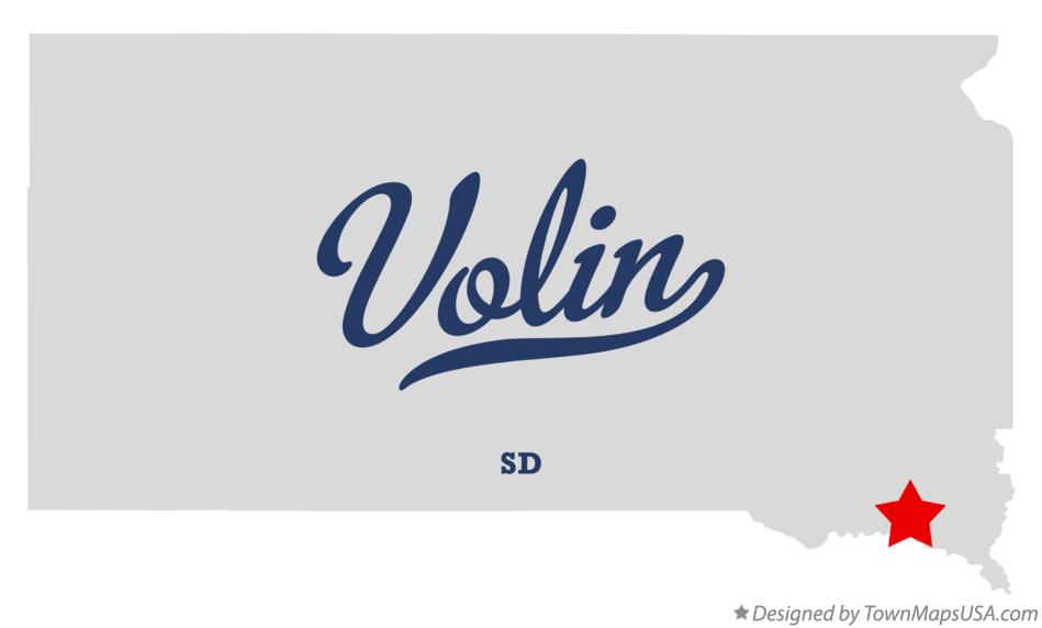 Map of Volin South Dakota SD