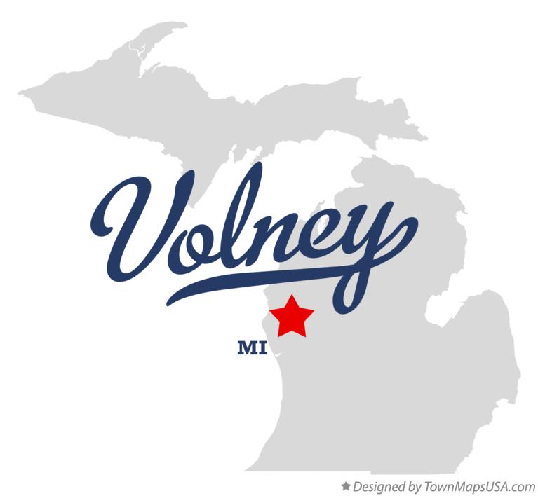 Map of Volney Michigan MI