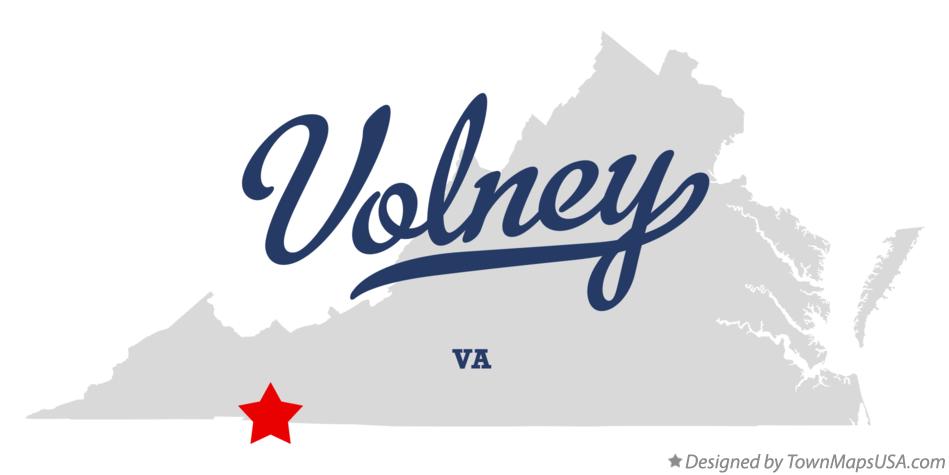 Map of Volney Virginia VA