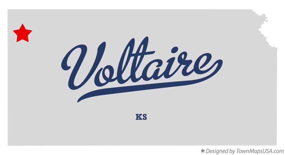 Map of Voltaire Kansas KS