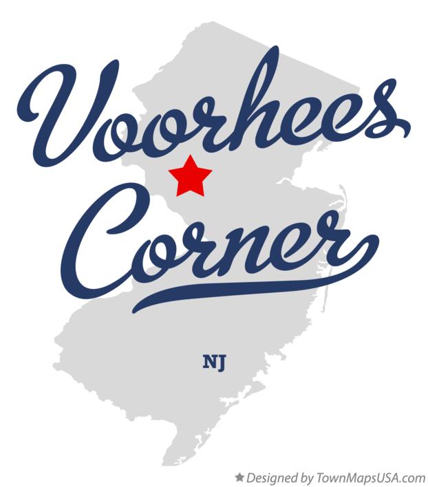 Map of Voorhees Corner New Jersey NJ