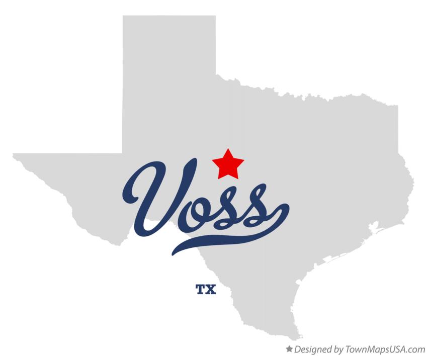 Map of Voss Texas TX