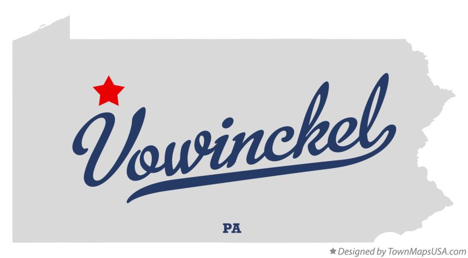 Map of Vowinckel Pennsylvania PA