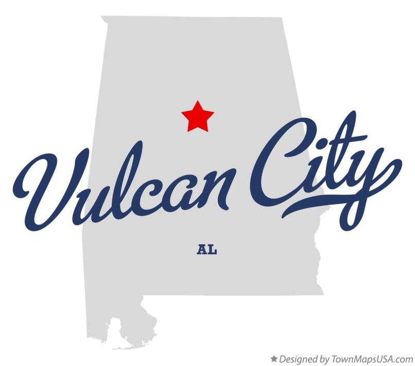 Map of Vulcan City Alabama AL