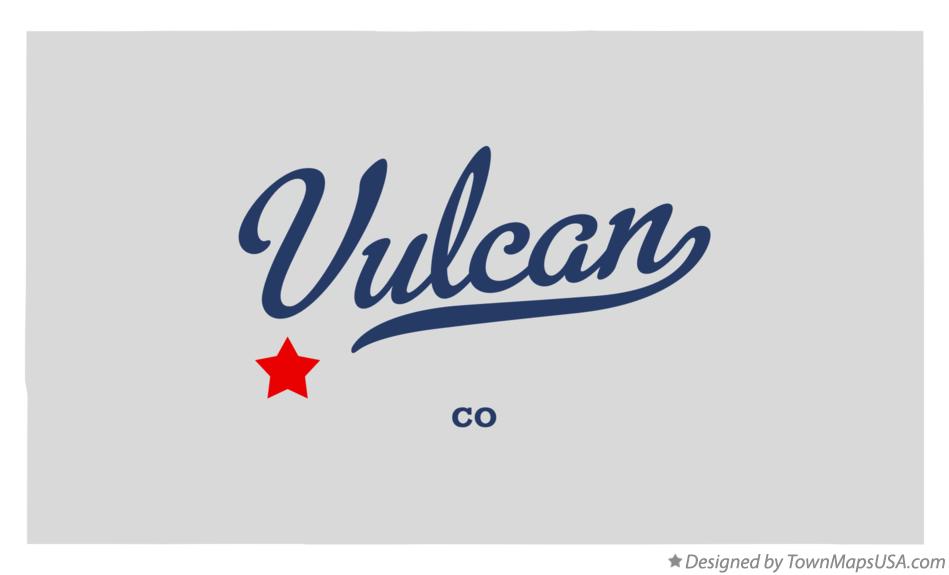 Map of Vulcan Colorado CO