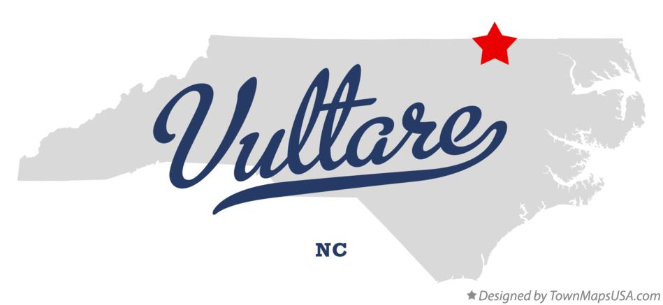 Map of Vultare North Carolina NC