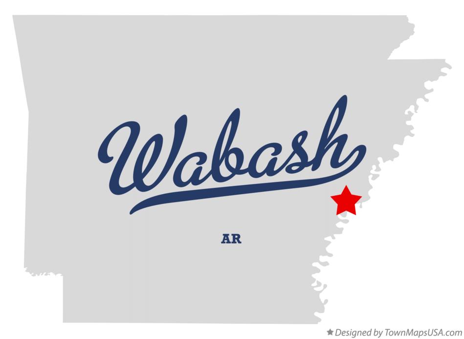 Map of Wabash Arkansas AR