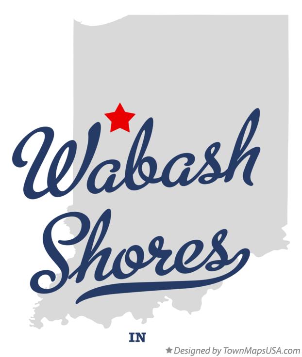 Map of Wabash Shores Indiana IN