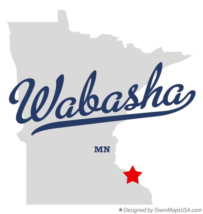 Map of Wabasha Minnesota MN