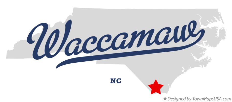 Map of Waccamaw North Carolina NC