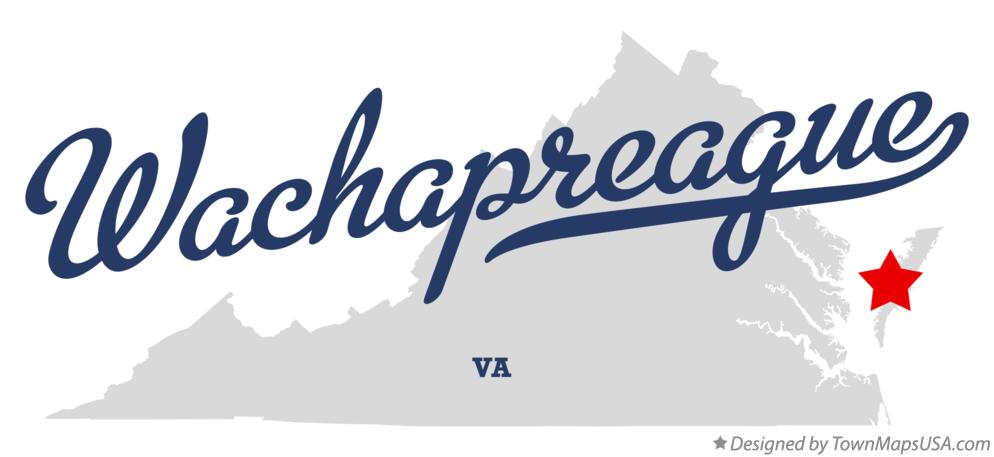 Map of Wachapreague Virginia VA