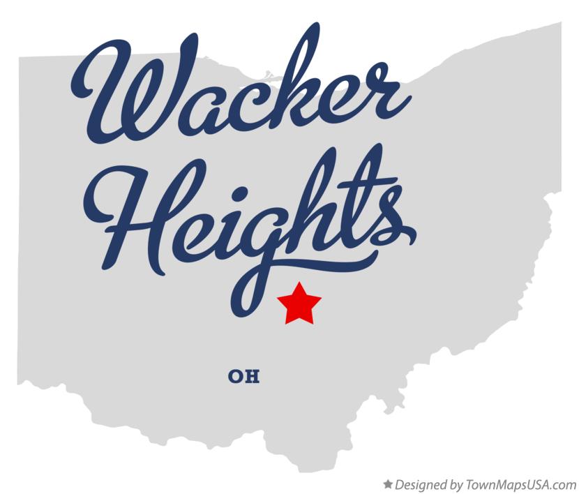 Map of Wacker Heights Ohio OH