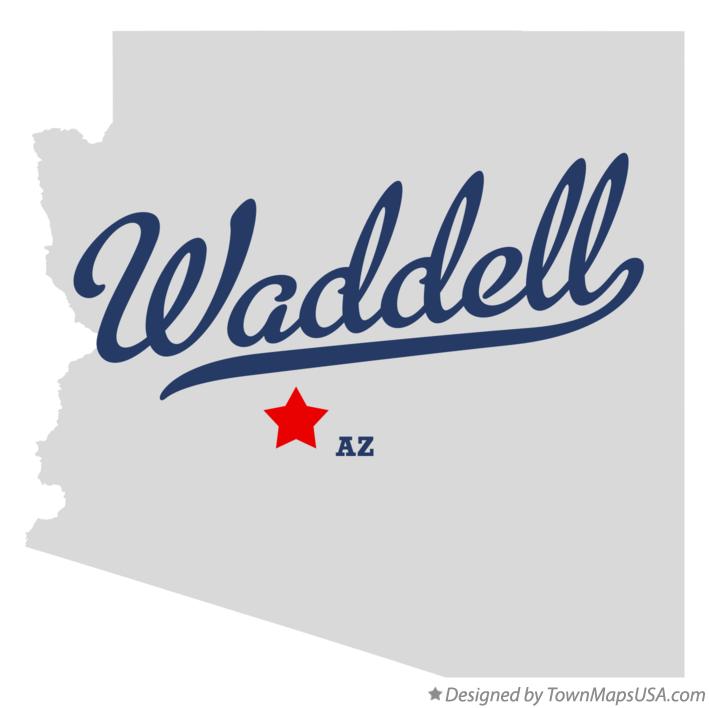 Map of Waddell Arizona AZ
