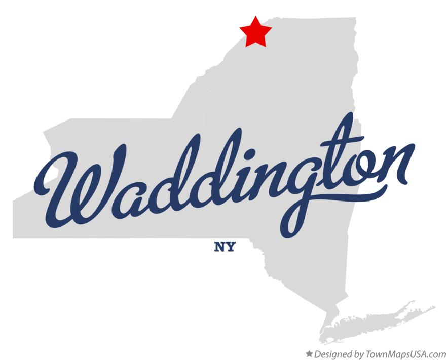 Map of Waddington New York NY