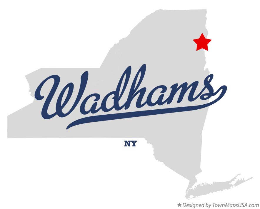 Map of Wadhams New York NY