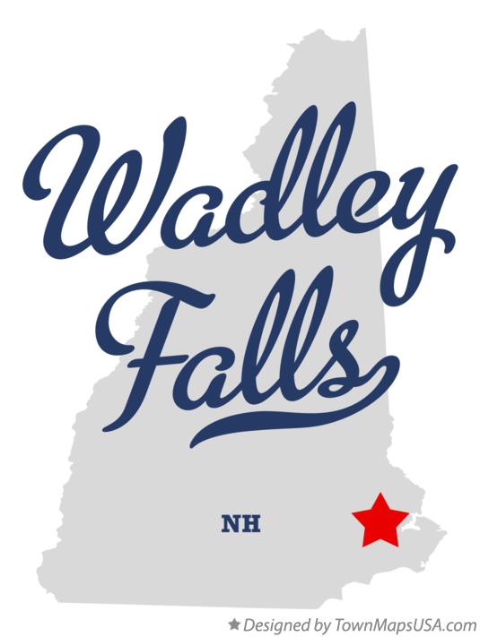 Map of Wadley Falls New Hampshire NH