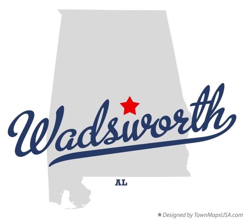 Map of Wadsworth Alabama AL