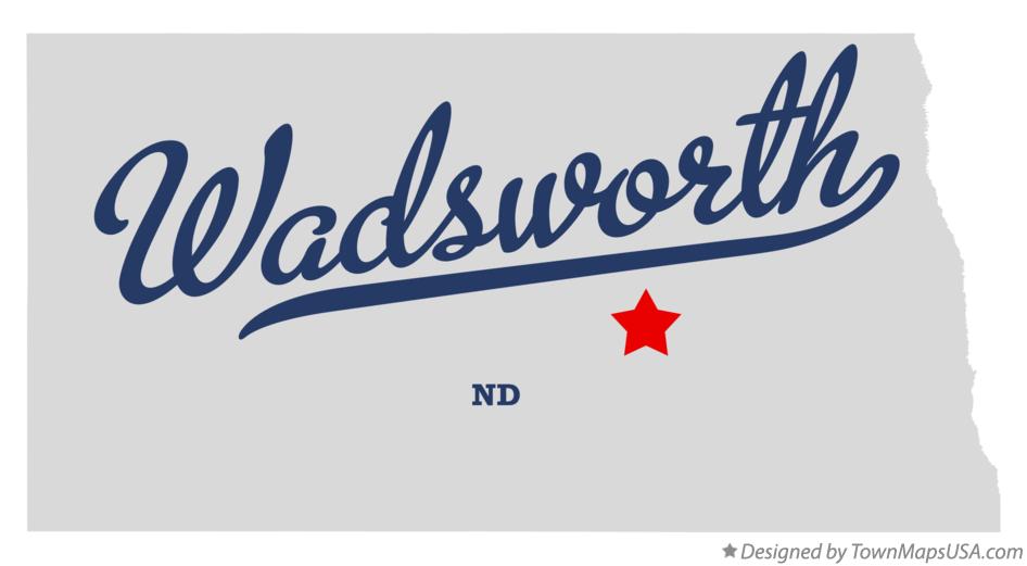 Map of Wadsworth North Dakota ND