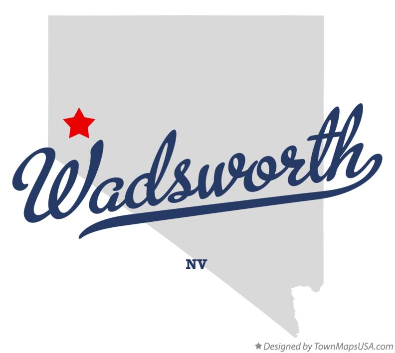 Map of Wadsworth Nevada NV