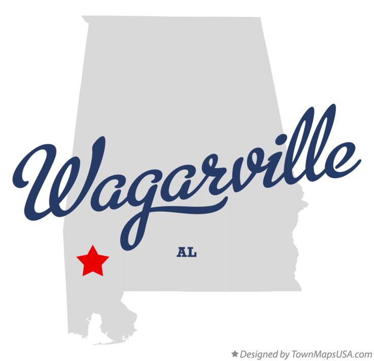 Map of Wagarville Alabama AL